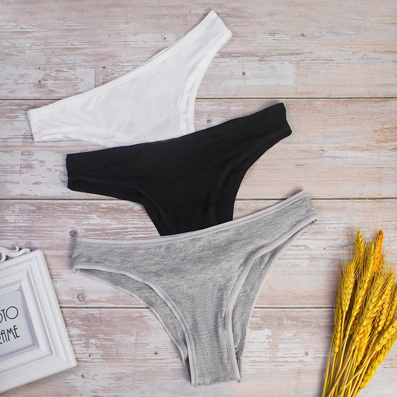 Wholesale Classic Style Print Logo Briefs Stretchy Breathable Cotton Bamboo Underwear Women Panties