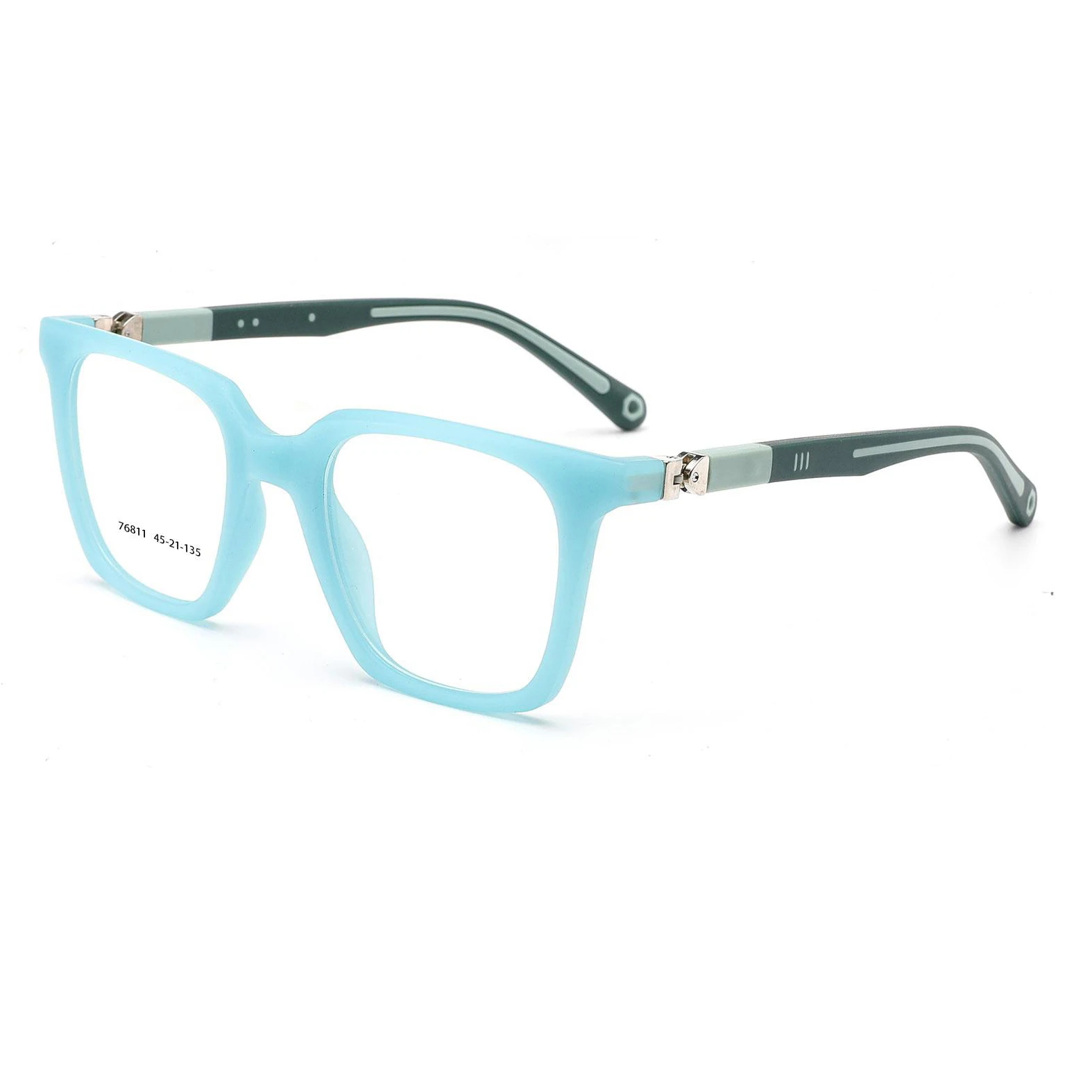 76811 Factory Outlet 360 Degree Colorful TR90 Kids Glasses Frame Teenager Square Optical Frame