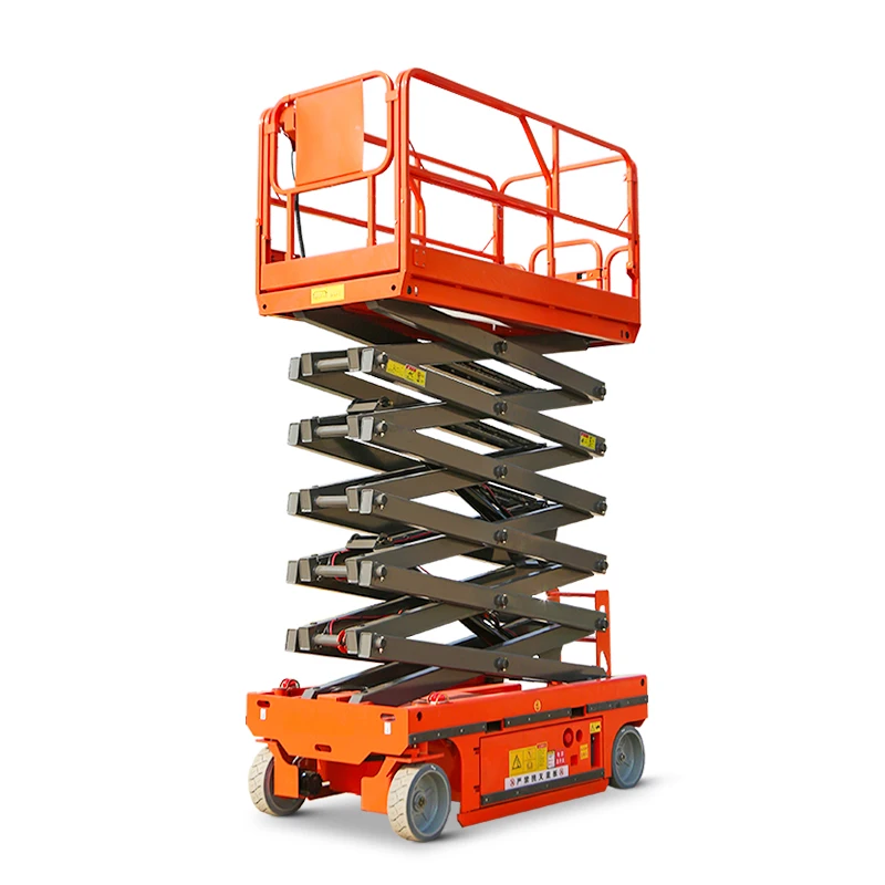 4m 6m 8m 10m 12m Self Propelled Crawler Tracked Hydraulic Scissor Stacker Platform Man Lift for Mud Depression