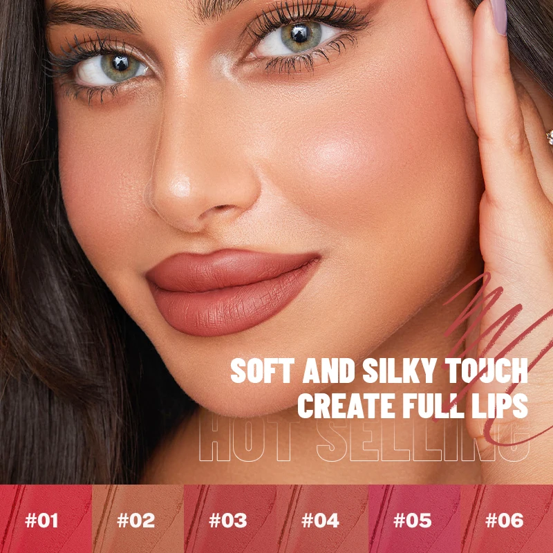 Pudaier Waterproof  Velvet Matte Double Ended Lip Liner Pencil Waterproof Lipstick Cream High Pigment Creamy Lipstick Makeup