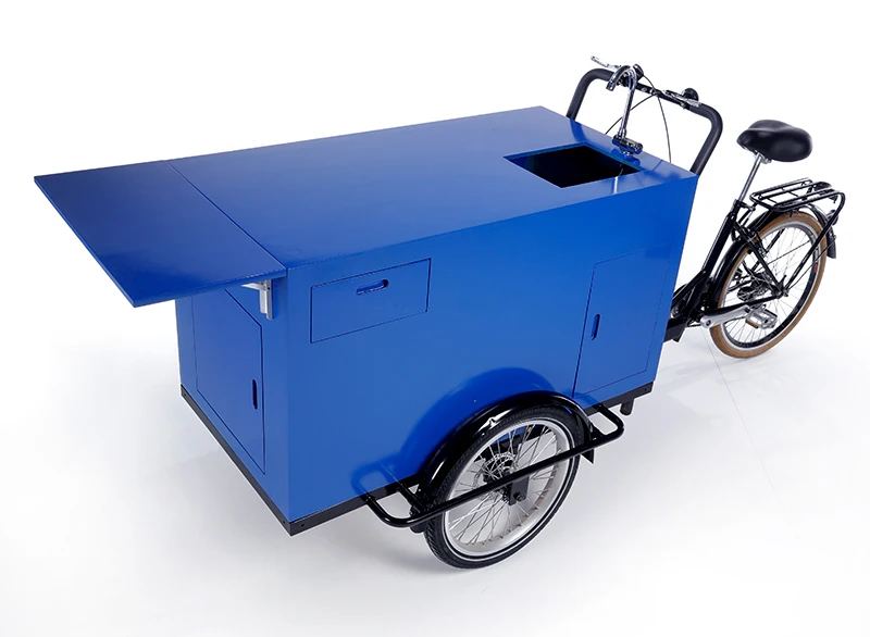 reverse coffee trike mobile fast food shop bike for sale
