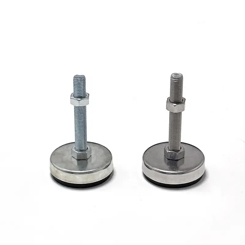 Stainless steel 304 adjustable support feet custom furniture rubber mat