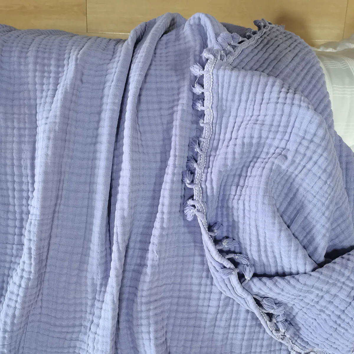 Promotion wholesale 100% Cotton gauze 4 layers 6 layers 8 layers customize stonewashed colors muslin throws blankets