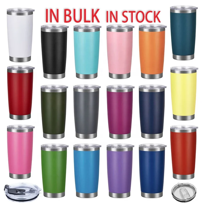 Factory direct wholesale Insulated Stainless Steel 20 Oz Travel Beverage Tumbler Coffee Wine Cup Mug