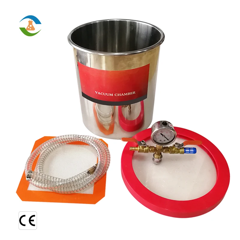 Vacuum Chamber with 5 Stage 220V Vacuum Pump