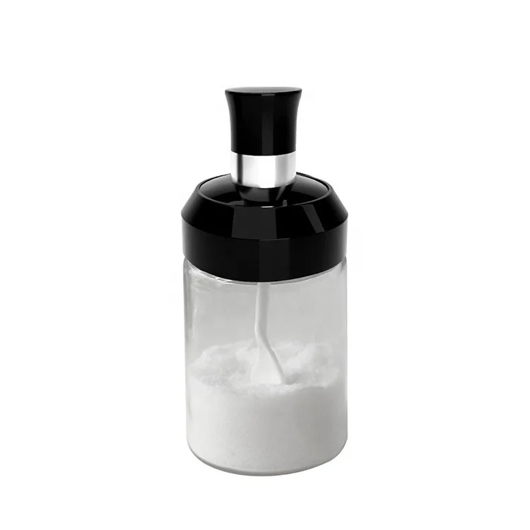New Arrival Kitchen Seasoning Bottle Household Durable Glass Spice Jars With Spoon Bruth