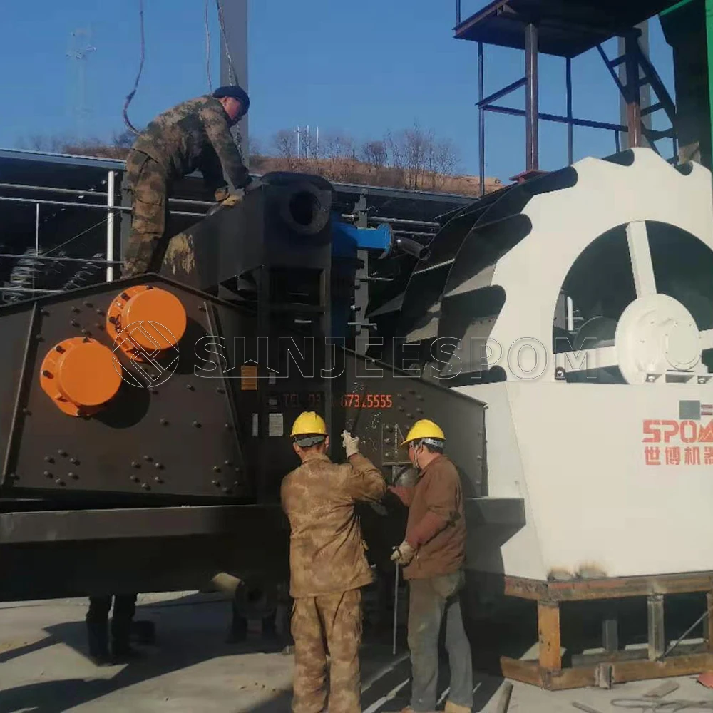 50ton per hour bucket wheel sand washing machine XS 2900 marine river yellow sand washer