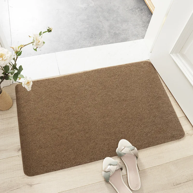 Japanese simplicity style colorful custom printed logo dust removal floor door mat home durable entrance carpet door mats