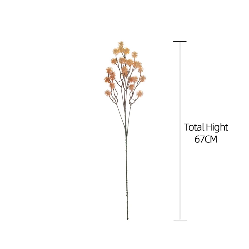 MW53001 распродажа скидка украшение для свадебного стола пластиковый цветок одуванчика домашнего букета растительный орнамент с разными шариками
