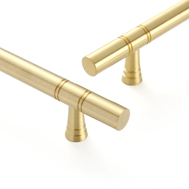 High-End Brass Kitchen Cabinet Door Handles Hardware Accessories Cabinet Furniture Drawer Pulls Handles