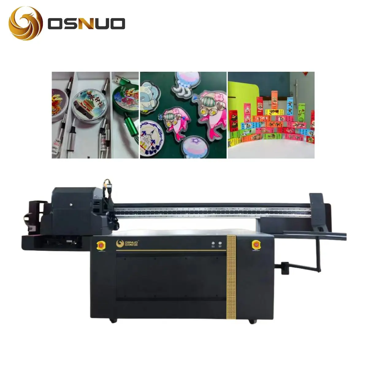 OSN-1610 UV Flatbed  printer Gen 5 Industrial inkjet printer uv printing metal medal badge lighter gifts Flatbed uv printer