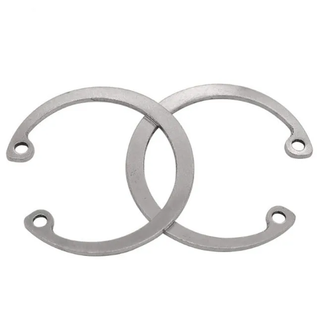 Hardware fasteners spiral internal stainless steel fiber river flat retaining ring for bores DIN471 472 7-180