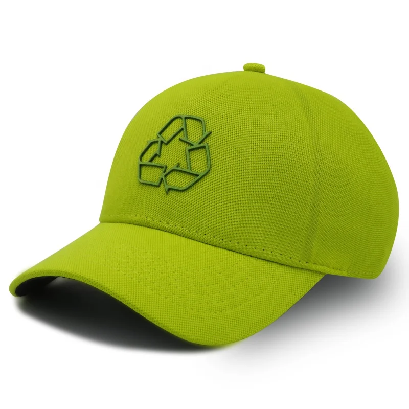 wholesales seamless cap 100% Recycled RPET Fabric Custom Logo one Panel Baseball cap stretch-fit cap