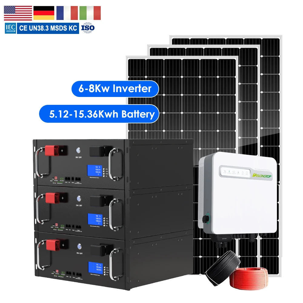 Rack Mounted 48V 5Kwh 10Kwh 100Ah 200Ah 300Ah Lifepo4 Battery With CAN/RS485 Port Lithium Battery Energy Storage Solar System