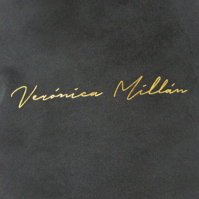 Маленькая черная Роскошная мягкая бархатная помада с принтом логотипа на заказ