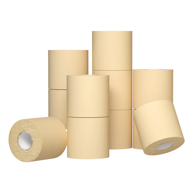 OEM Заводская Прямая 2/3/4/5Ply индивидуальная Высококачественная бамбуковая туалетная бумага рулон