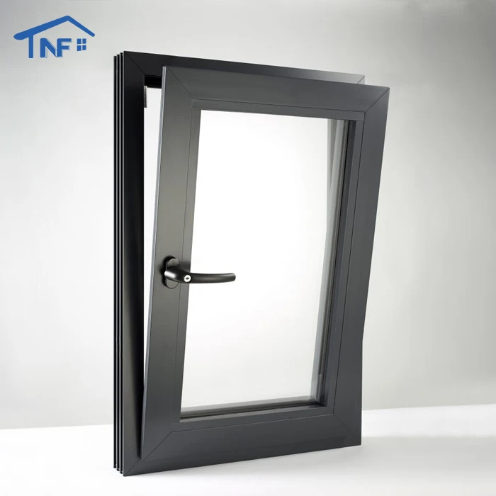 NFRC Simple Design Triple Glazing Glass Casement Aluminium Modern Style Narrow Frame Aluminum Window Tilt and Turn Windows