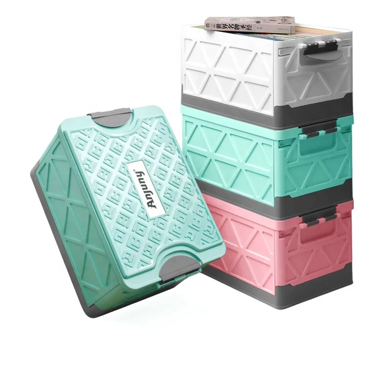 Anjuny Car Trunk Box Storage & Organization Plastic Large Capacity Home for Outdoor 50L Carton Foldable CLASSIC Rectangle 2.5KGS