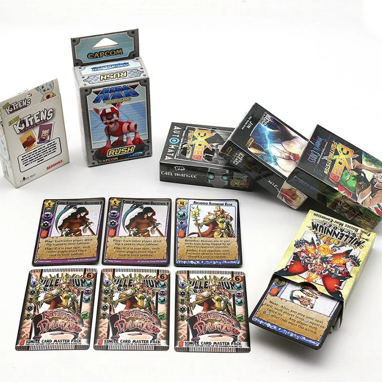  OEM print service blue core made playing cards for adult board game custom CMYK