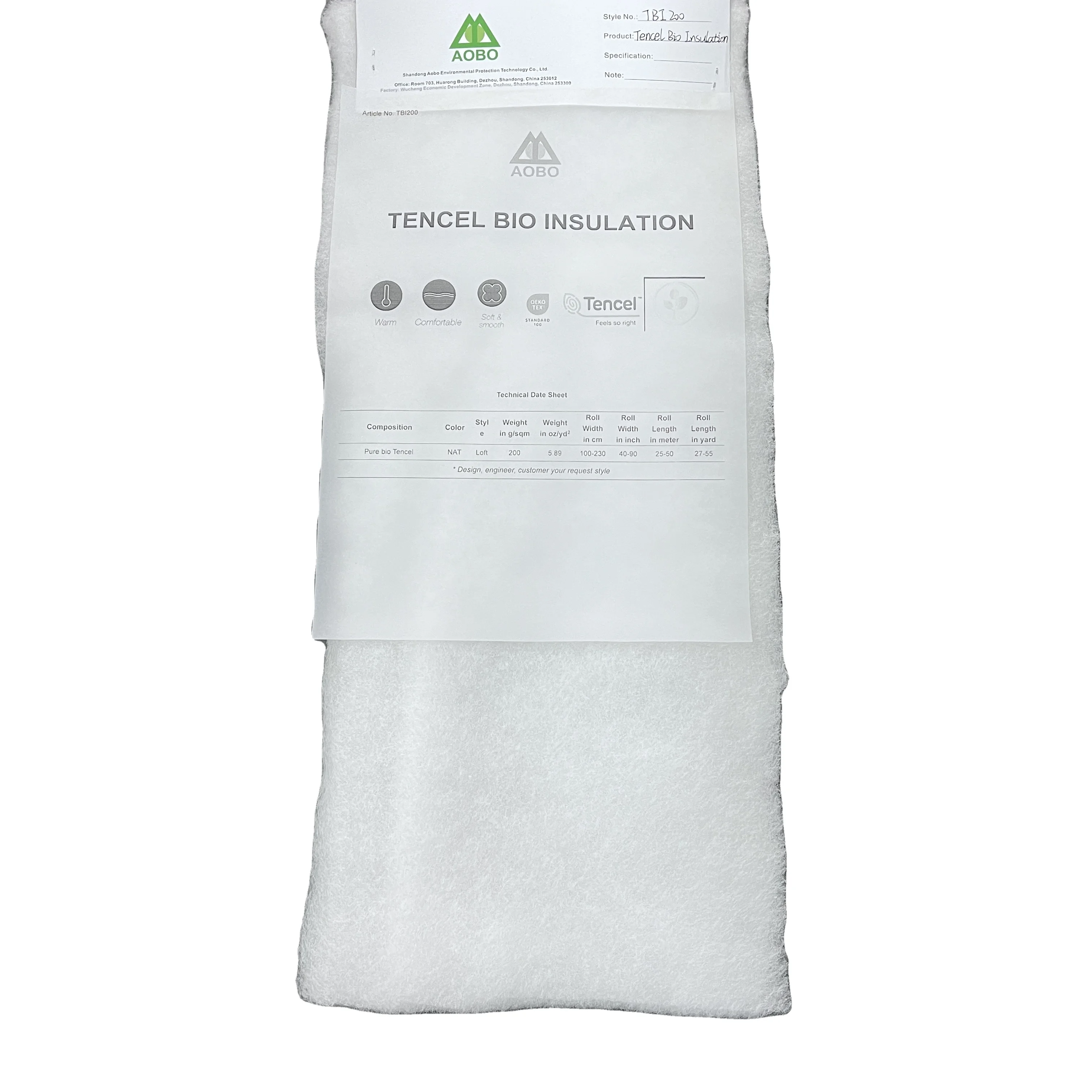 Pure bio tencel insulation silk cotton comfortable and warm soft and reversible lining