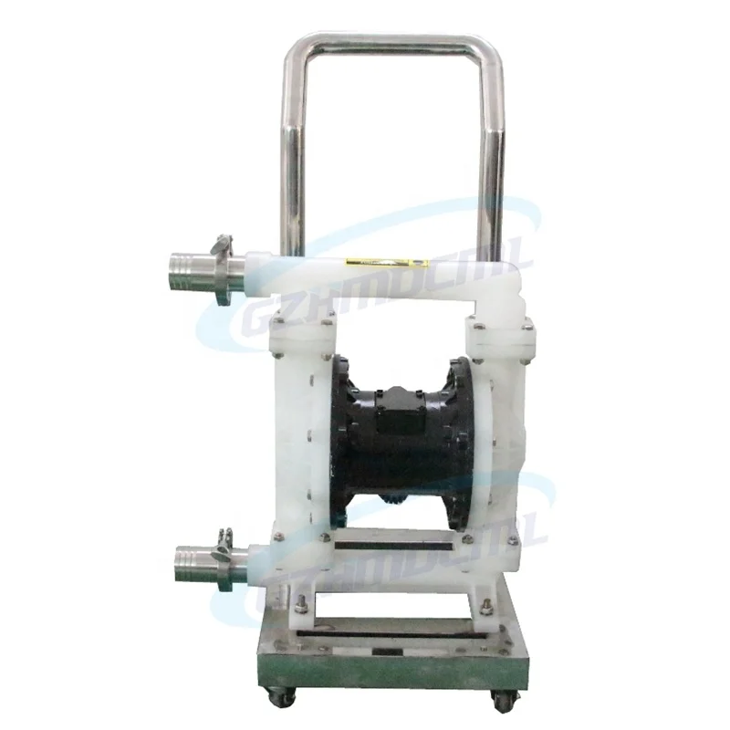 factory use wilden pneumatic diaphragm pump to connect mixing machine and filling machine