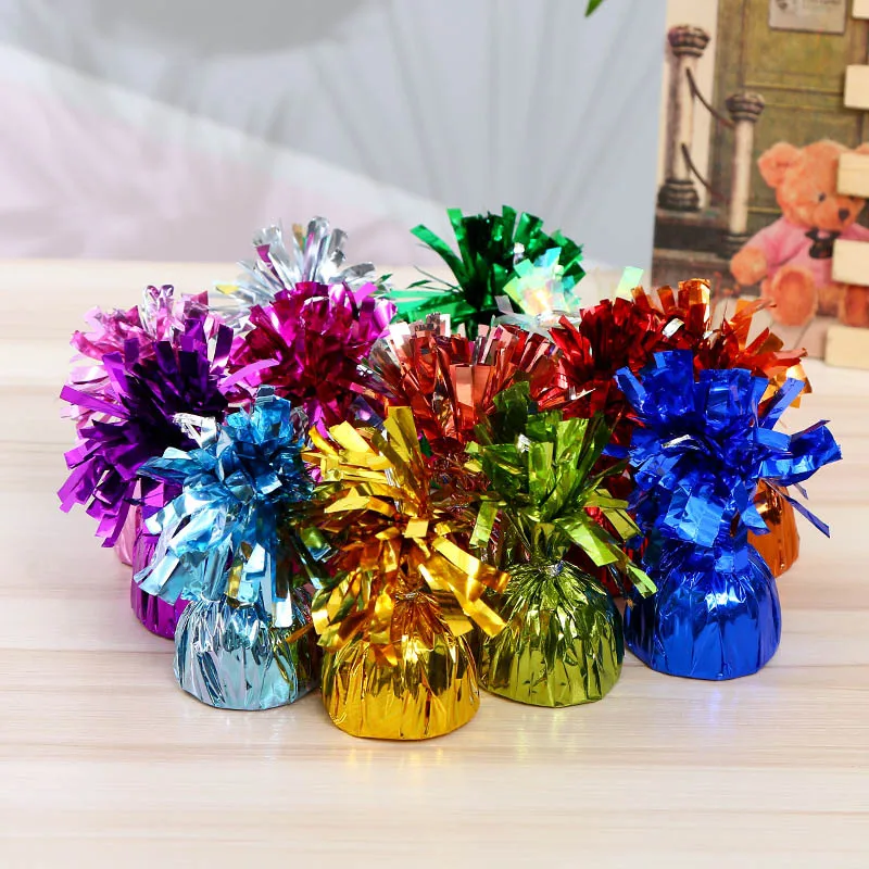 
Christmas Day Accessories Wedding Party Decorations Pendant Christening Cute Small Tassel Gravity Block Foil Balloon Weights 