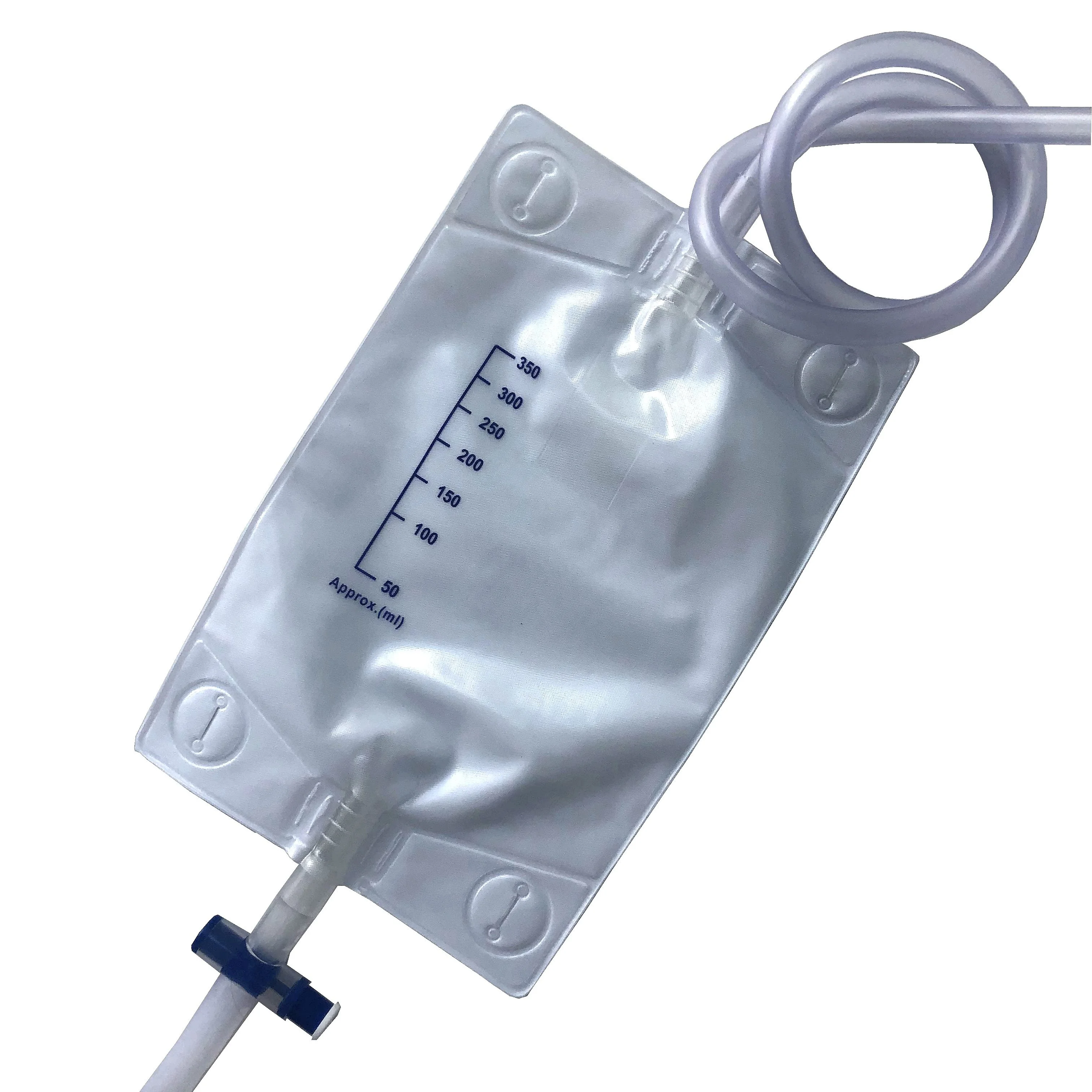 Sterile medical grade disposable urine leg bag with belt for hospital use