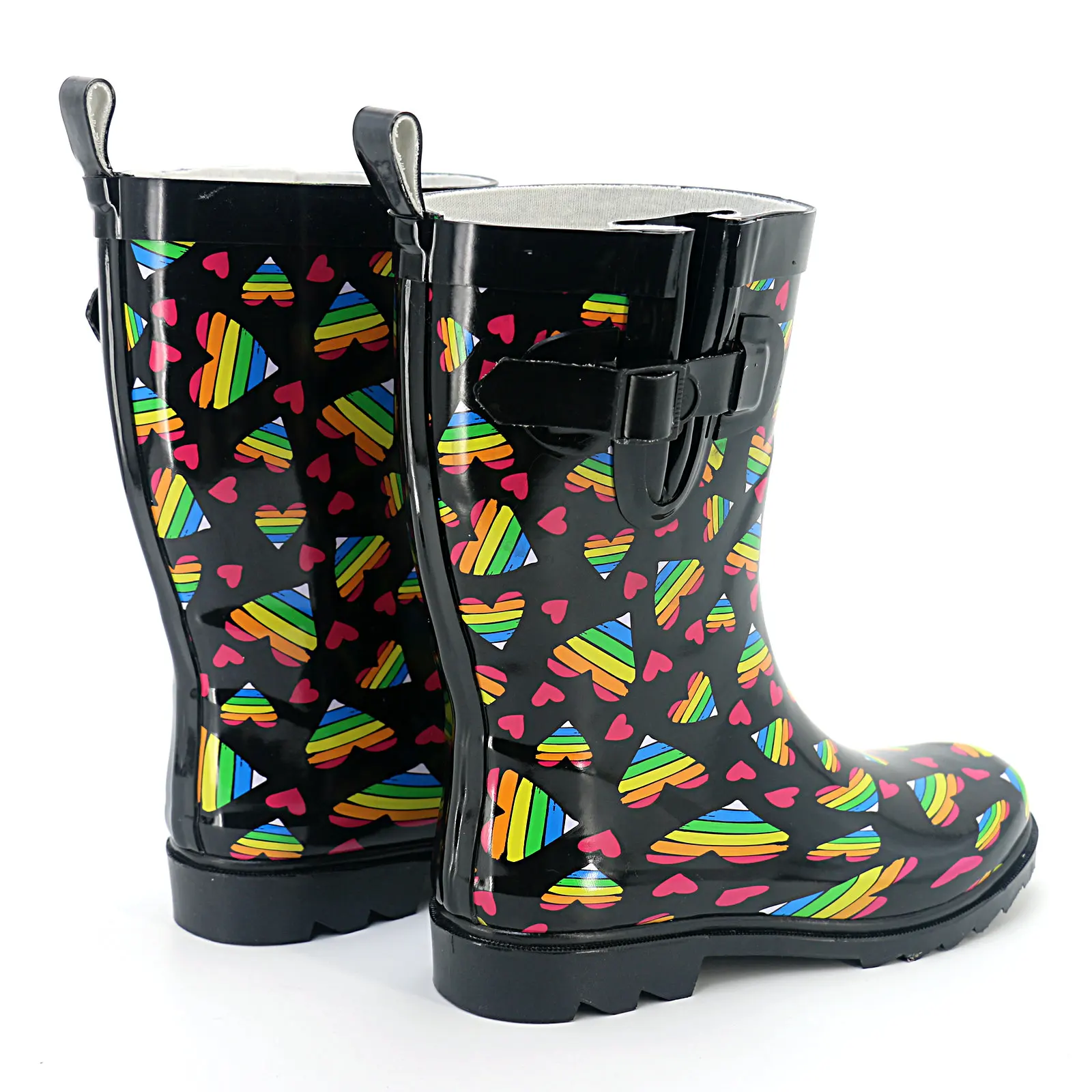 Women Waterproof Mid Calf Cute Booties Fashion Out Work Comfortable Garden Boots