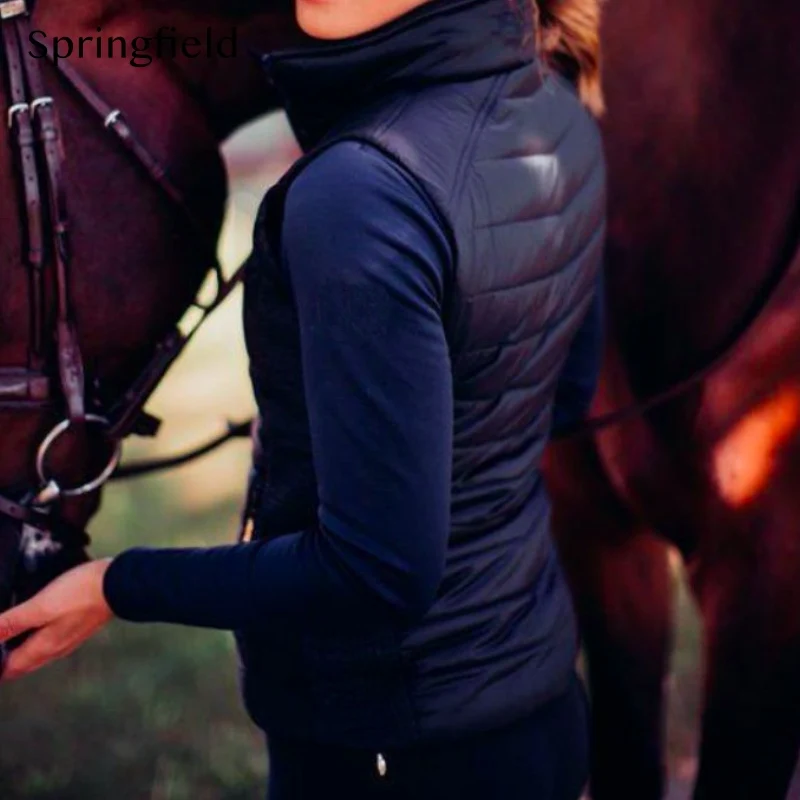 SF Equestrian  Fleece Lining  Competition Jacket Fleece Water Proof Thermal Vest  Warm Padded Gilet