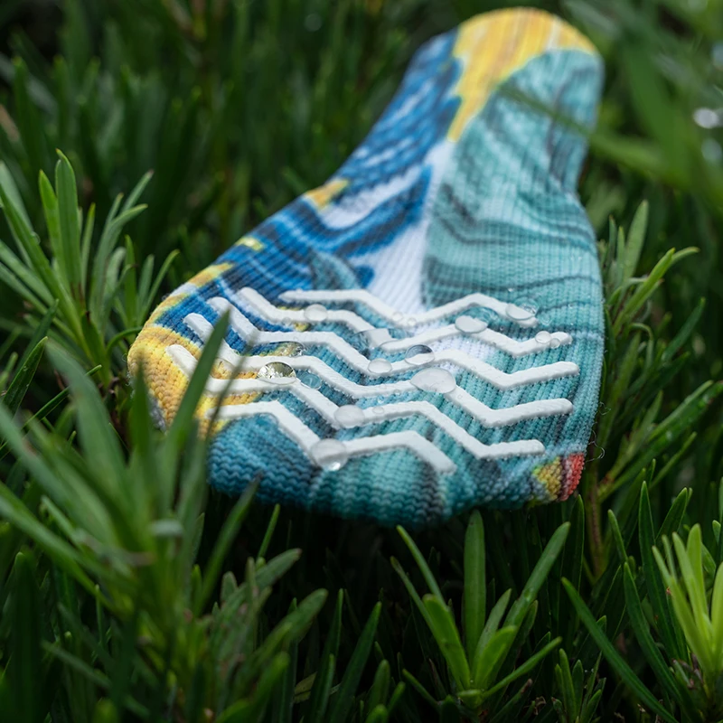 Custom Socks Anti Slip Pet Dog Socks with Adjustable Strap and Rubber Sole  360 print dog socks