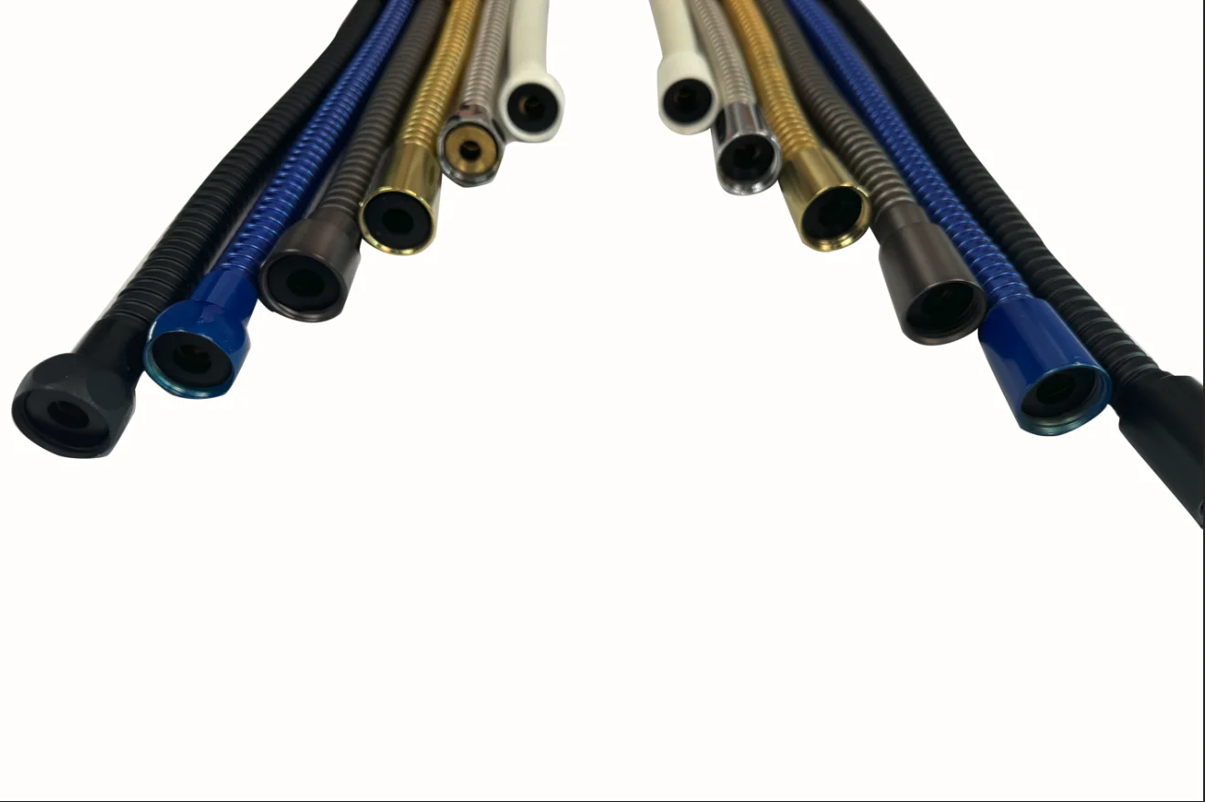 Modern Design Leakproof Handheld Shower Head with Flexible PVC & Stainless Steel Shower Hose Sanitary Plumbing Hoses