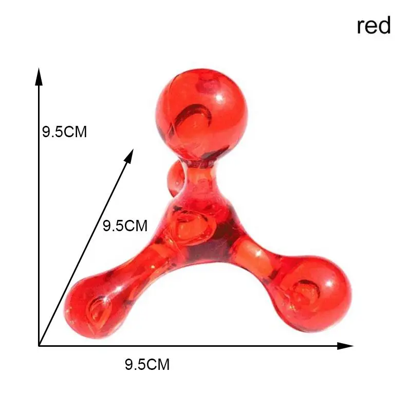 Four Acupressure Massage Point Ball Knobs Finger Hand-Held Deep Tissue Self Massage Tool for Pain Relief