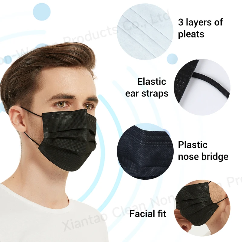 Masks Disposable Face Mask Surgical Disposable Medial Facemask For Hospital 3 ply IIR CE Certified