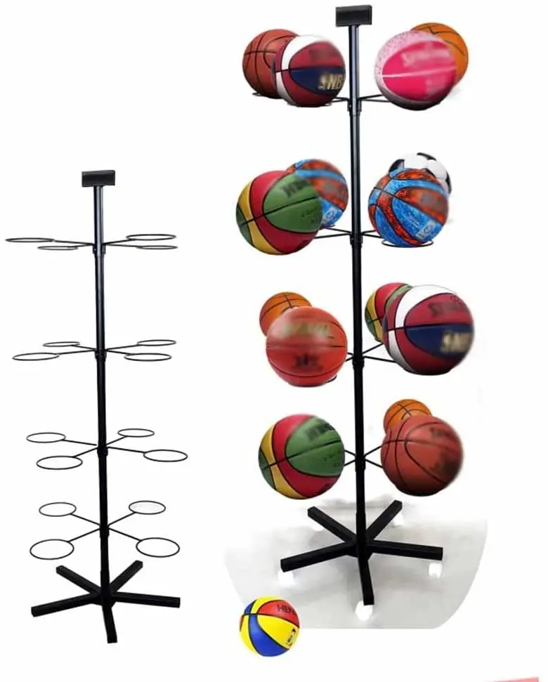 Стеллаж для хранения баскетбола, спортивное оборудование, стеллаж для хранения, полки для супермаркета, магазина, стойка для выставки мячей, для футбола, волейбола