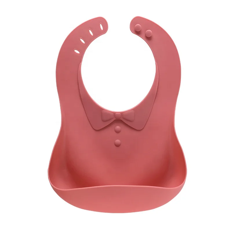 Waterproof Silicone Bib for Girls and Boys for Babies and Toddlers Easy to Clean Soft Baby Bib Feeding Gift