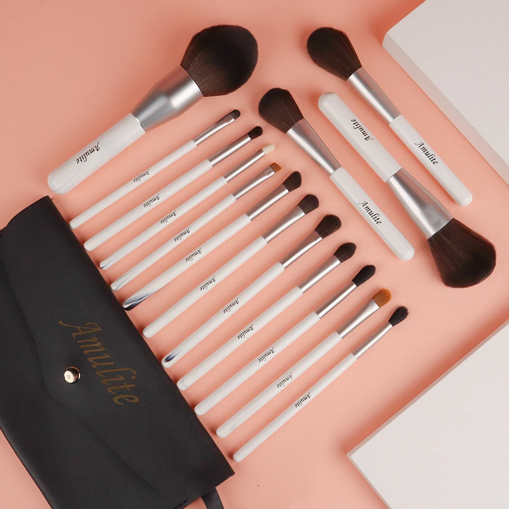 15pcs wooden Handle High quality professional Cosmetic tools Makeup Brush Kit