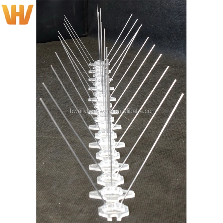 50cm White Garden PP Fence Wall Spike Anti Cat Bird Control Repeller