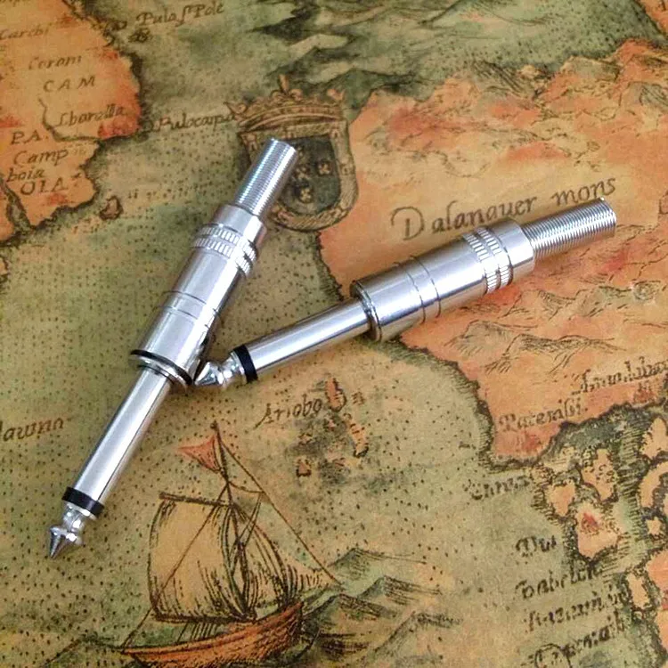 6.5mm 6.35mm 1/4  mono/stereo audio jack plug connector OEM & ODM manufacture