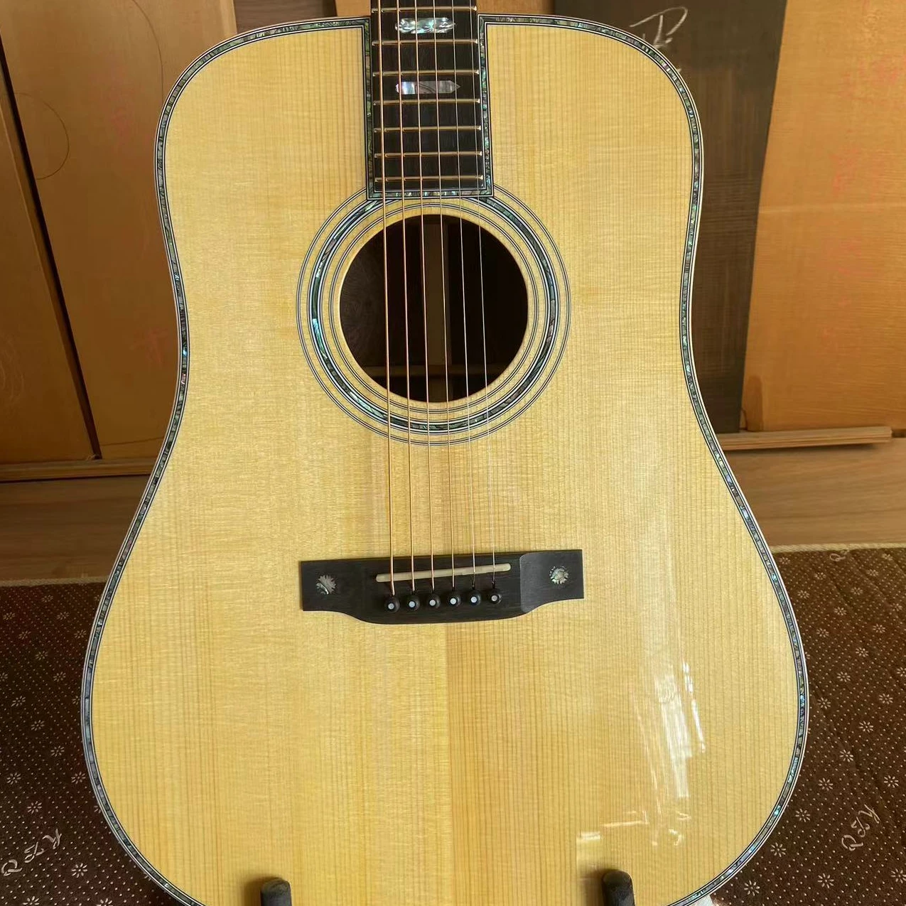 Handmade Adirondack Spruce (15 Years) All Solid Acoustic Guitar JD-950 Custom Quality Wholesale Service Mahogany Back/Side