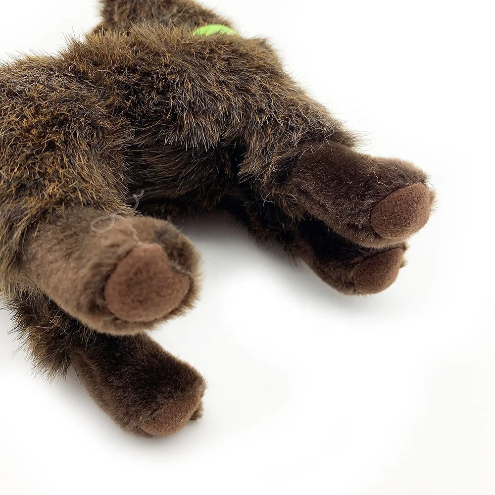Wholesale custom handmade wool animal llama soft alpaca toy plush cute brown pattern alpaca stuffed baby doll