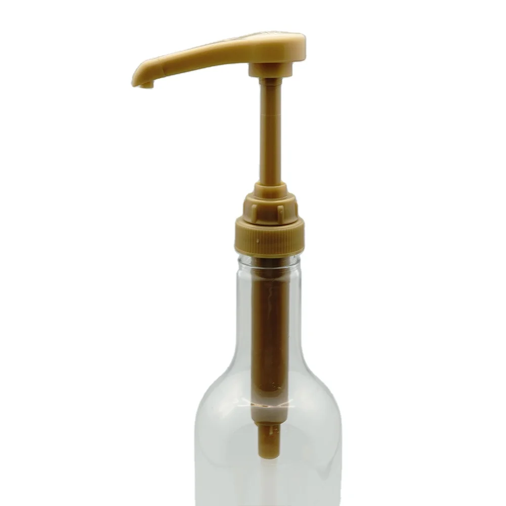 Syrup dispenser pump with long nozzle, food grade China in Torani syrup dispenser pump with PP in black