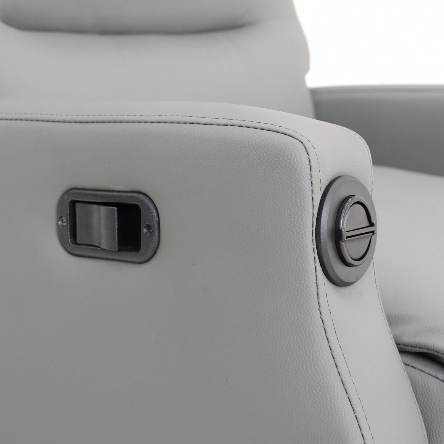 GEEKSOFA Leisure Chair Modern Cinema Leather Glider Manual Recliner Chair