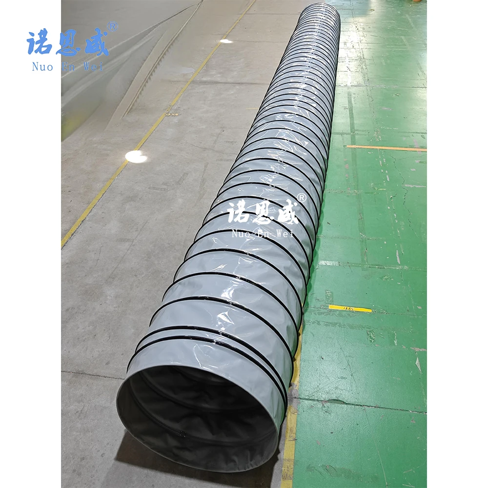 100mm-1500mm PVC spiral industrial flexible air duct for dust pelletizing system