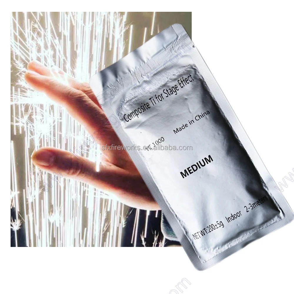 Wedding Sparkler Powder Ti Titanium for Electronic Cold Machine Clod Spark Fountain
