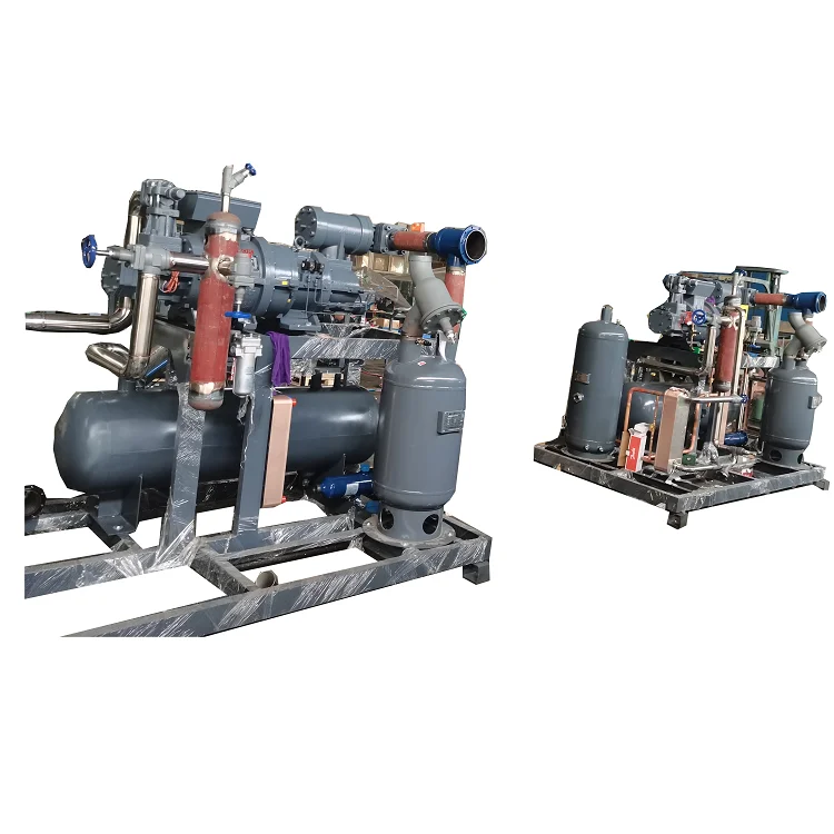 Cheap 3Ton Heat Exchanger and Refrigeration Unit 95hp Low Temp Cold Room Equipment Monoblock Screw Compressor Condensing Unit