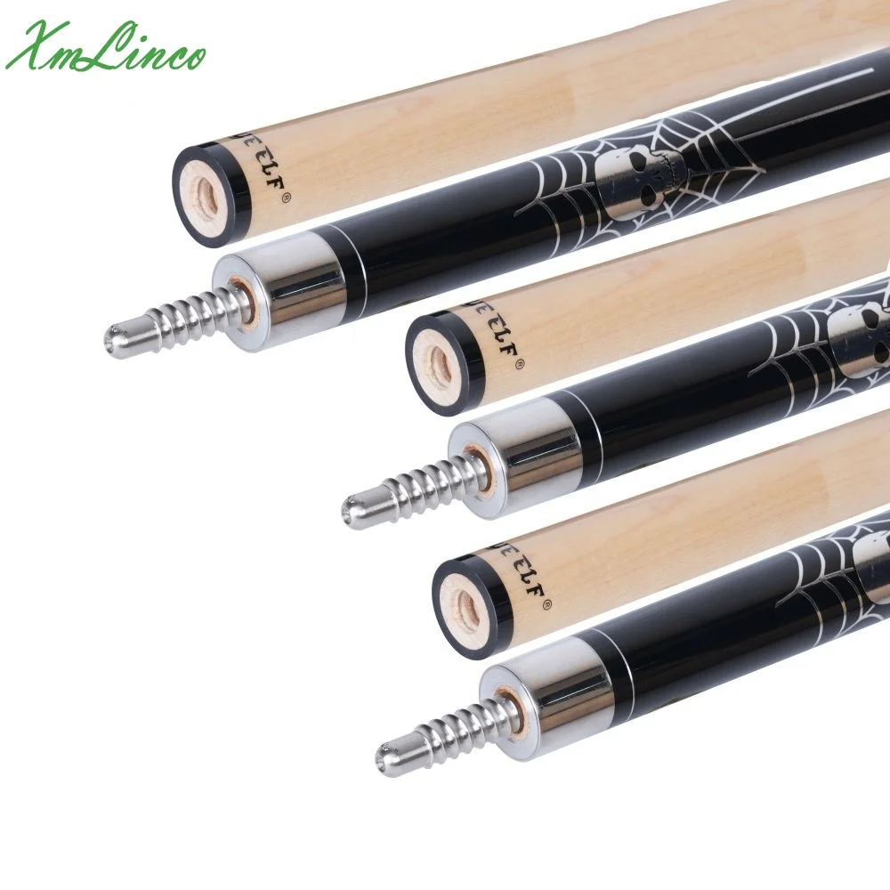 Xmlinco Billiard Pool Cue Real Leather Warp High Technology Professional 12.5mm Tip Size Real Leather Warp