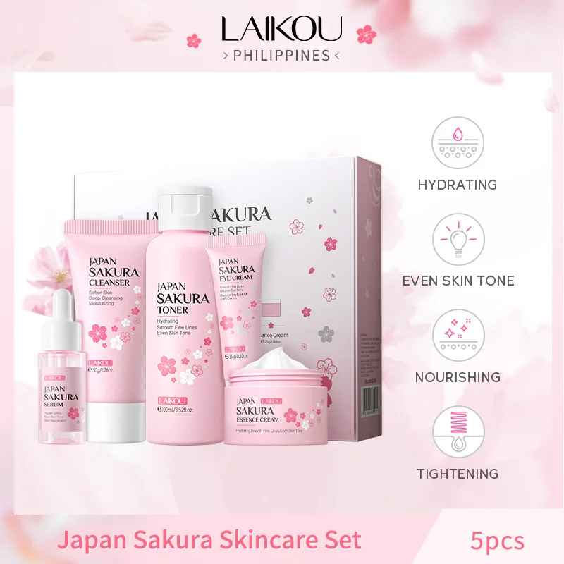Brightening moisturizing hydrating skin lightening products 5pcs skin care set face care for women