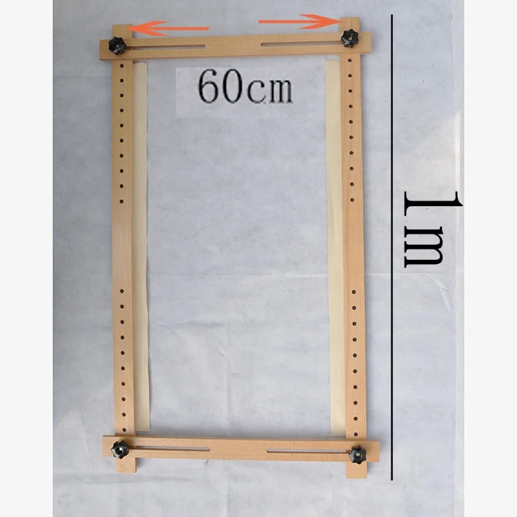 Adjustable Embroidery Wooden Hoop Frame 100*60cm