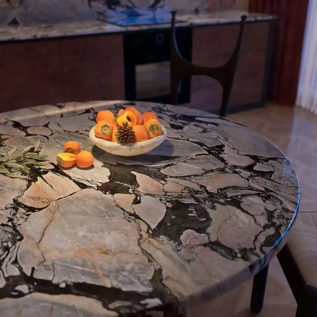 YD STONE Luxury Pink Marble Floor Tile Translucent Bulgari Powder Slab for Villa Hotel Design Cut-to-Size Polished Surface