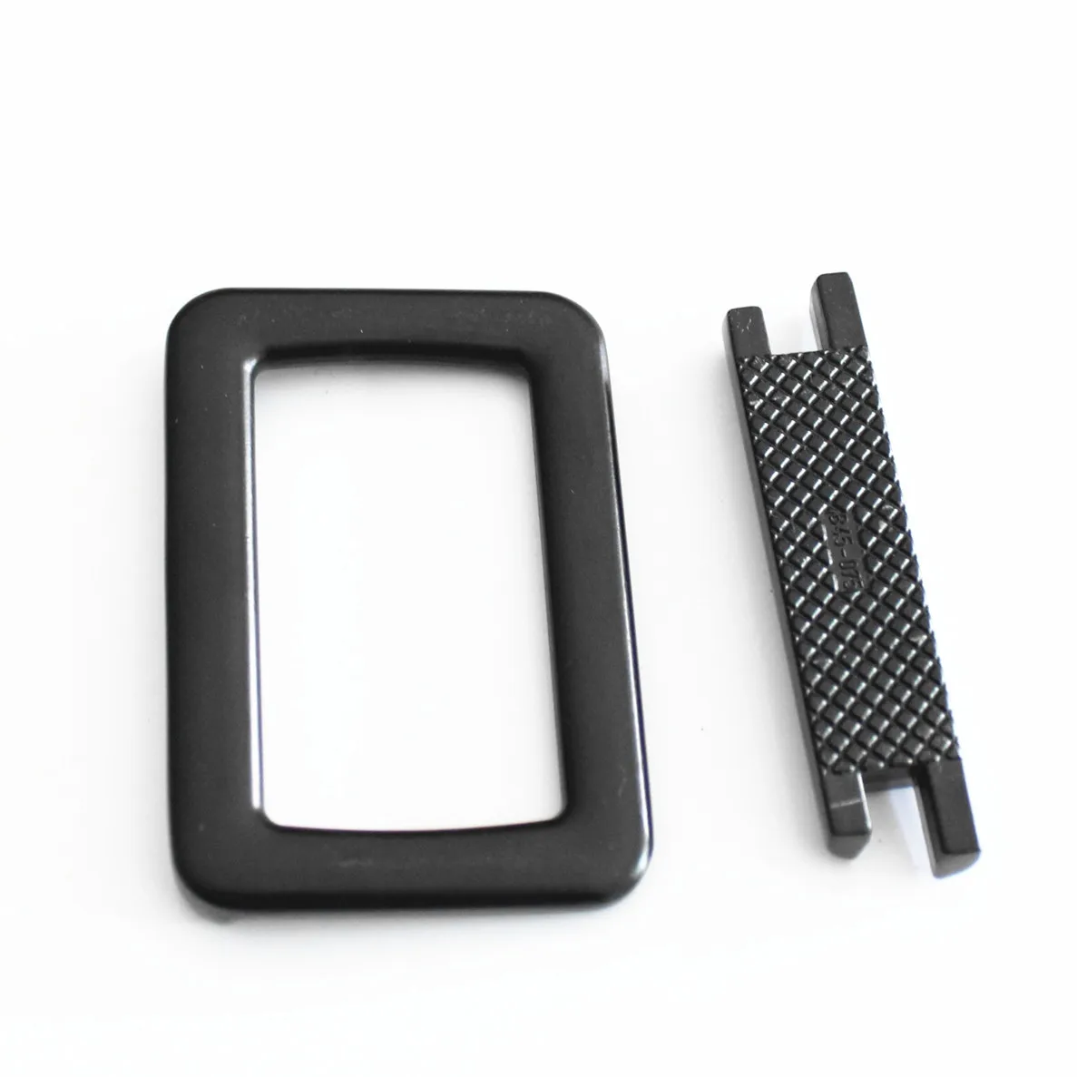 High quality strap adjustable center bar Tri-glide metal side release bag buckle